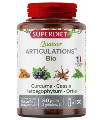 Superdiet Quatuor Curcuma Articulations x 150
