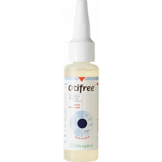 Vetoquinol Otifree Solution Auriculaire Chien et Chat 60 ml