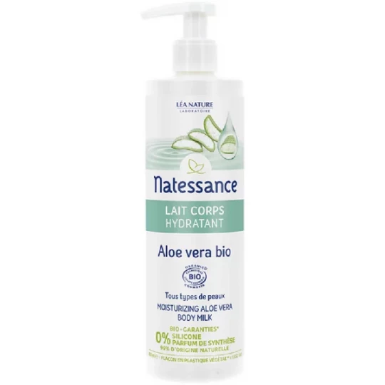 Natessance Lait Corps Aloe Vera Bio 400 ml