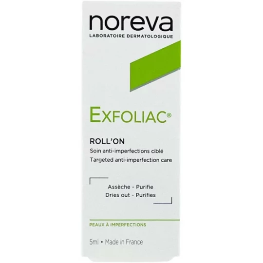 Noreva Exfoliac Roll'On Soin Anti-Imperfections 5 ml