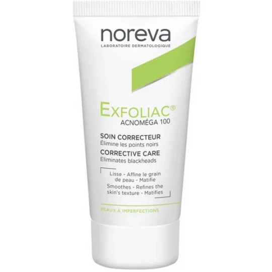 Noreva Exfoliac Acnoméga 100 Soin Kératorégulateur Matifiant 30 ml