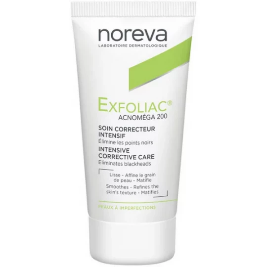 Noreva Exfoliac Acnoméga 200 Soin Kératorégulateur Matifiant 30 ml