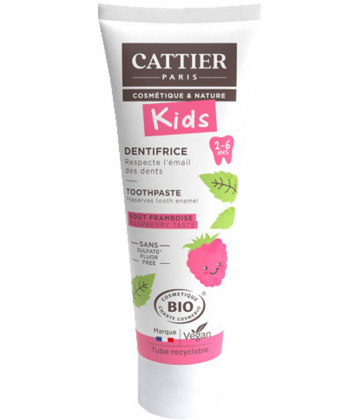 Cattier Dentifrice Enfants Framboise 2-6 ans 50 ml