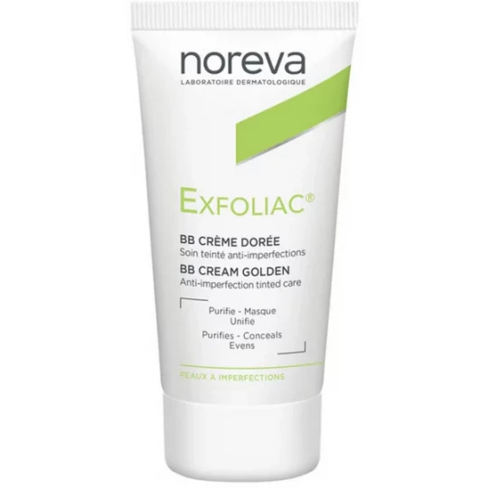 Noreva Exfoliac Soin Anti-Imperfections Teinté Doré 30 ml
