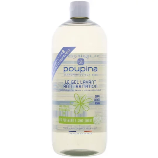 Poupina Gel Lavant Recharge 1 L