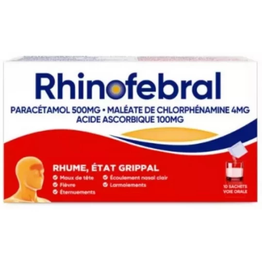 Rhinofebral Sans Sucre Poudre Sachets x 8