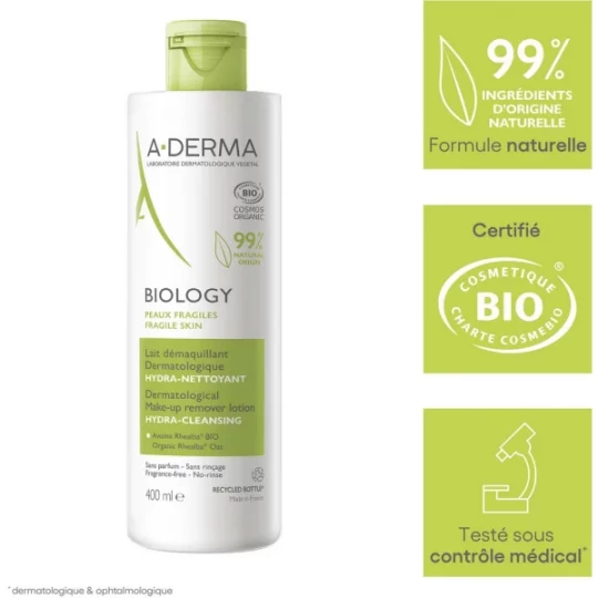 A-Derma Biology Lait Démaquillant Hydra-Nettoyant - image 5