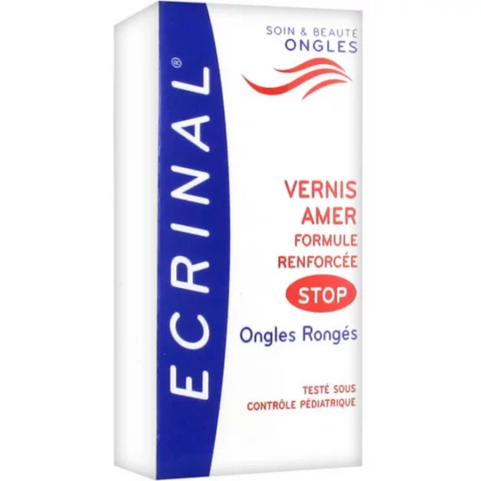 Ecrinal Vernis Amer pour ongles rongés 10 ml