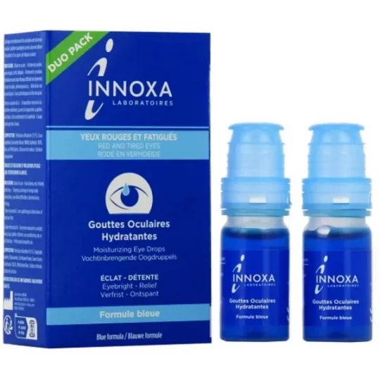 Innoxa Gouttes Oculaires Hydratantes Formule Bleue
