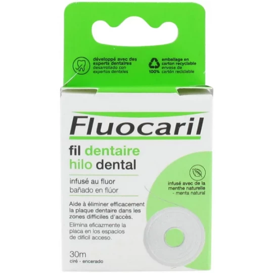Fluocaril Fil Dentaire Infusé au Fluor 30 m