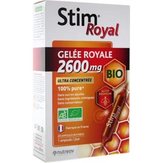 Stim Royal Gelée Royale Bio 2600 mg Ampoules x 20