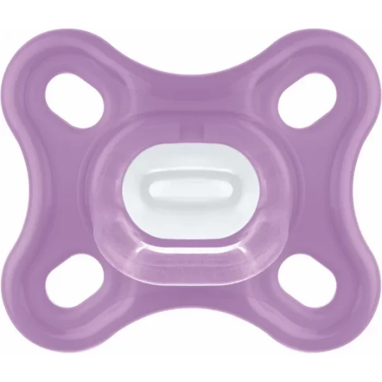 MAM Comfort Sucette Silicone Rose 0 Mois et + x 2