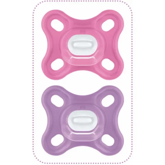 MAM Comfort Sucette Silicone Rose 0 Mois et + x 2 - image 2