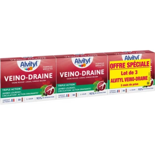 Alvityl Veino-Draine Gélules 3 x 30