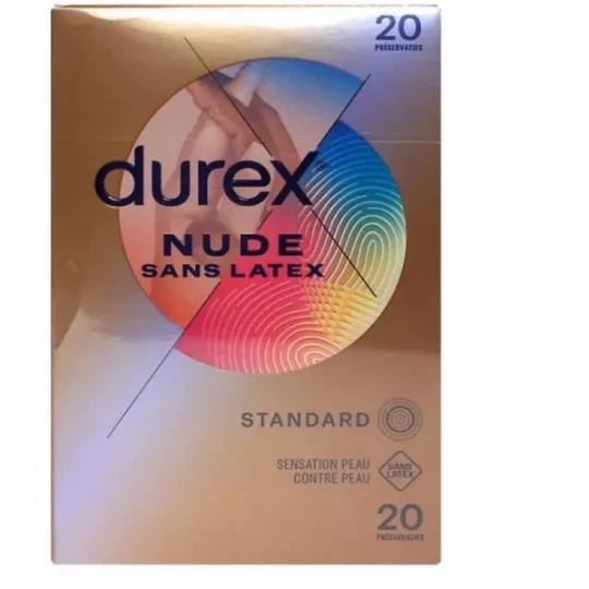 Durex Nude Préservatif Sans Latex x 20