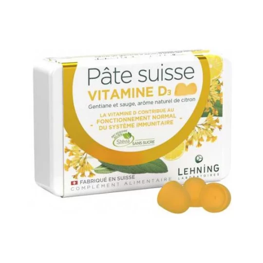 Lehning Pâte Suisse Vitamine D3 Gommes x 40