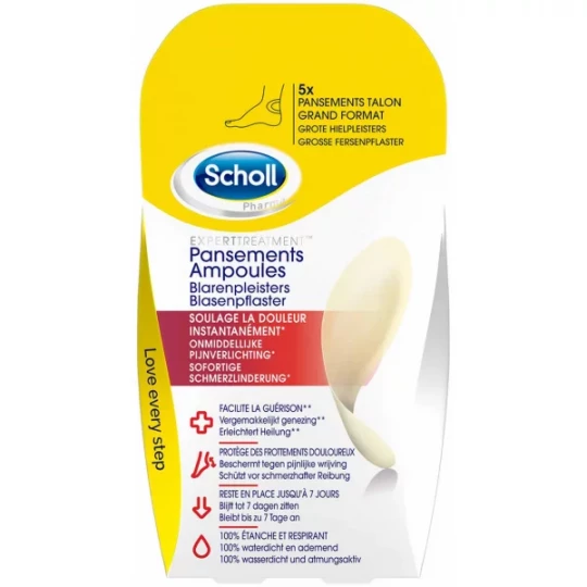 Scholl Pansements Ampoules Pour Talon x 5