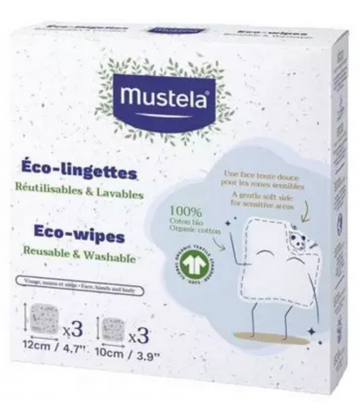 Mustela Recharges pour Kit Éco-Lingettes Coton Bio