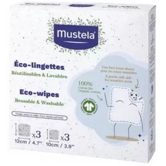 Mustela Recharges pour Kit Éco-Lingettes Coton Bio