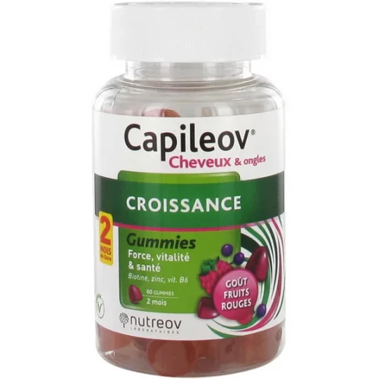 Nutreov Capileov Croissance Cheveux et Ongles Gummies x 60