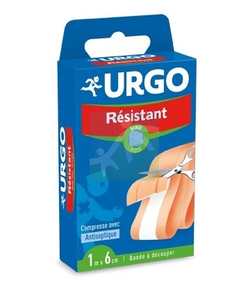 Urgo Résistant Bande de Tissu à Découper 1 m x 6 cm