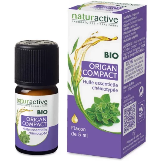 Naturactive Huile Essentielle Bio Origan Compact 5 ml