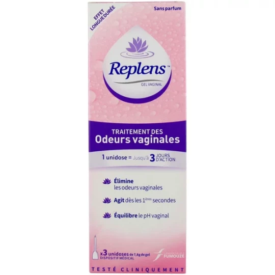 Replens Traitement Odeur Vaginal Unidose x 3