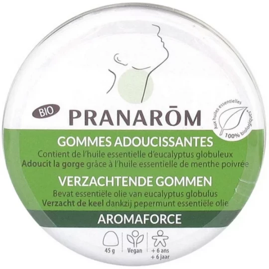 Pranarôm Gommes Adoucissantes Bio x 45