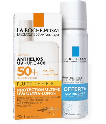 La Roche-Posay Anthelios UVMune Fluide Invisible SPF50+ + Eau Thermale 50 ml Offerte