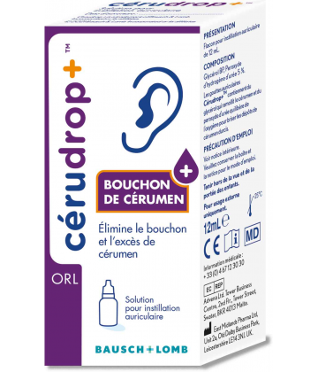 Cerudrop+ Solution Auriculaire 12 ml