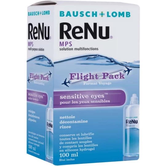 ReNu MPS Sensitive Eyes Solution Multifonctions Flight Pack 100 ml