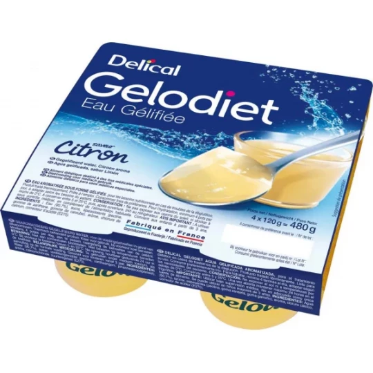 Delical Gelodiet Gelée Citron 120 g x 4