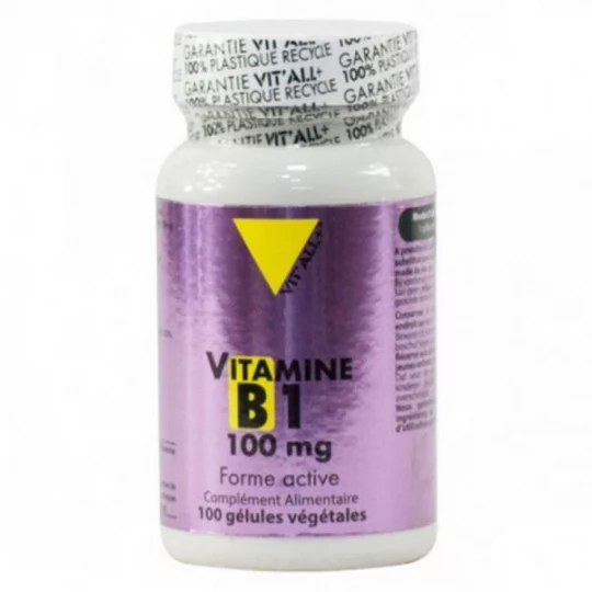 VIT'ALL+ Vitamine B1 100 mg Gélules x 100