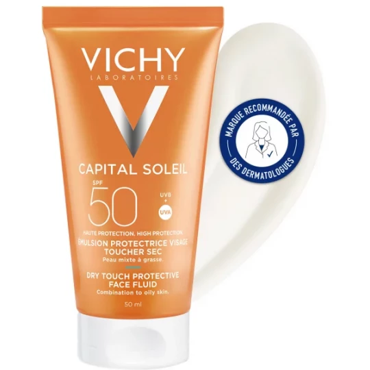 Vichy Capital Soleil Emulsion Anti-Brillance Toucher Sec 50 ml