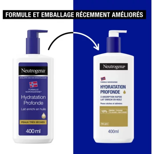Neutrogena Hydratation Profonde Lait Enrichi En Huile 400 ml - image 6