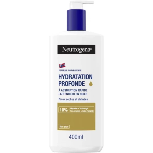 Neutrogena Hydratation Profonde Lait Enrichi En Huile 400 ml