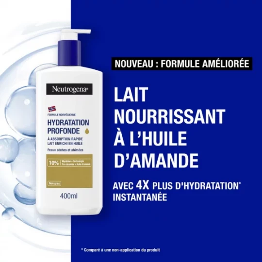 Neutrogena Hydratation Profonde Lait Enrichi En Huile 400 ml - image 7