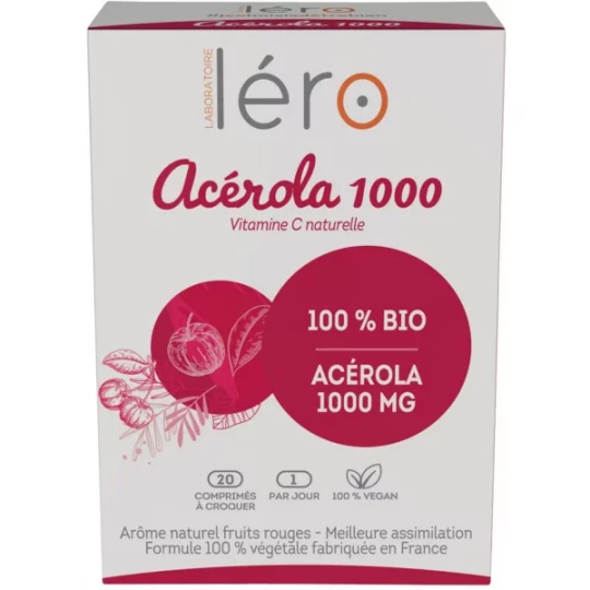 Léro Acérola 1000 Bio x 20