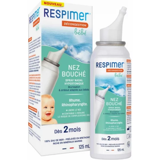 Respimer Décongestion Bébé Nez Bouché Spray Nasal 