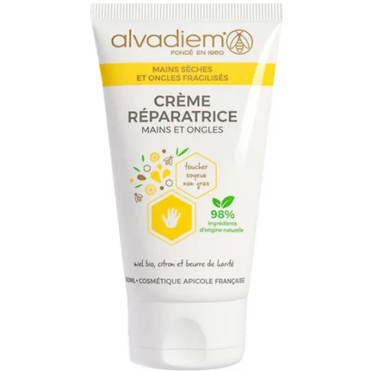 Alvadiem Crème Réparatrice Mains et Ongles 50 ml