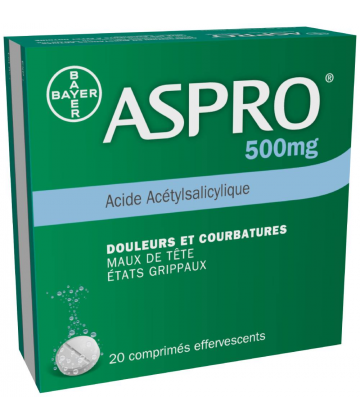 Aspro 500 mg Effervescent x 20