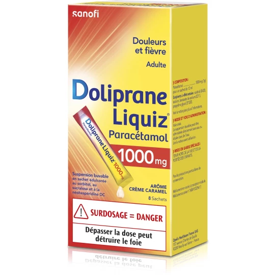 DolipraneLiquiz 1000 mg Sachets x 8