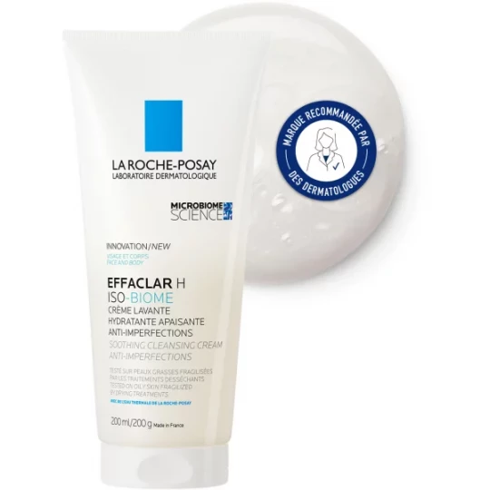 La Roche-Posay Effaclar H Iso-Biome Crème Lavante Hydratante Apaisante 200 ml