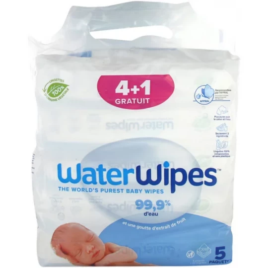 Waterwipes Lingettes 5 x 60