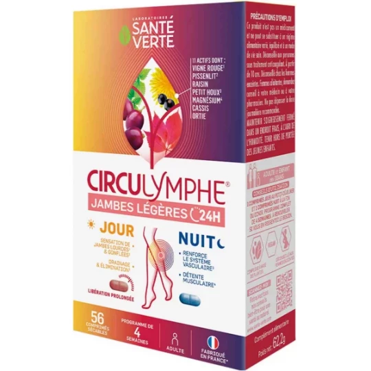 Santé Verte Circulymphe Jour & Nuit x 56