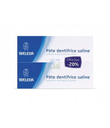 Weleda Pâte Dentifrice Saline 2 x 75 ml