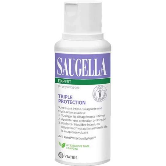 Saugella Expert Soin Lavant Intime Triple Protection 250 ml