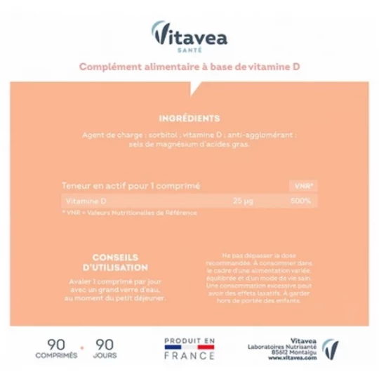 Nutrisanté Vitamine D Comprimés x 90 - image 2