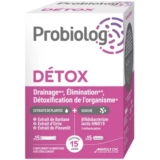 Probiolog Détox Sticks x 15 + Gélules x 15