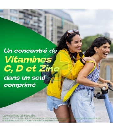 Berocca Immunité Flash Vitamine D, C, Zinc et Fer 30 comprimés effervescents
